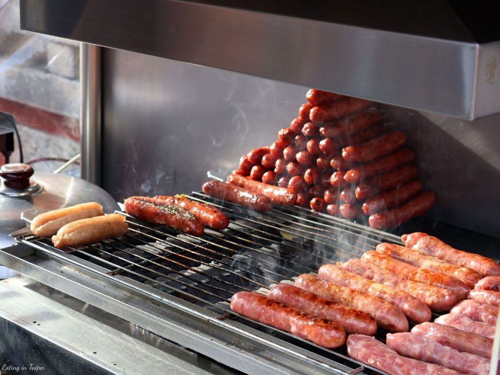 Shilin night market sausages