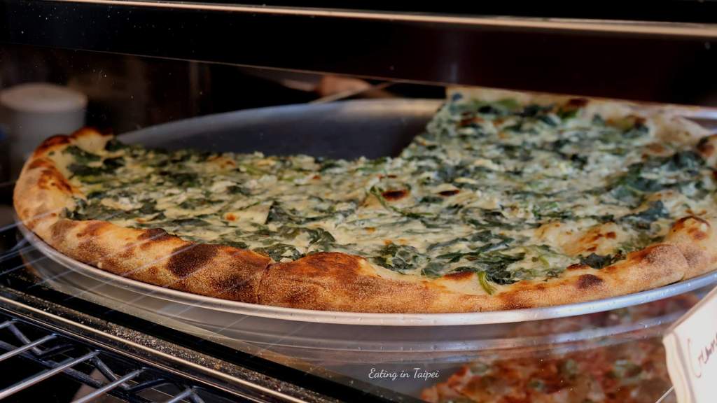 The Slice Shop creamed spinach
